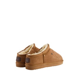 Warmbat Conner Men's Suede Pepple Slippers, Cognac