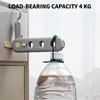 Coopache Clothes Hanger, Space-Saving Non-Slip Cabinet Organiser, Door Coat Rack,