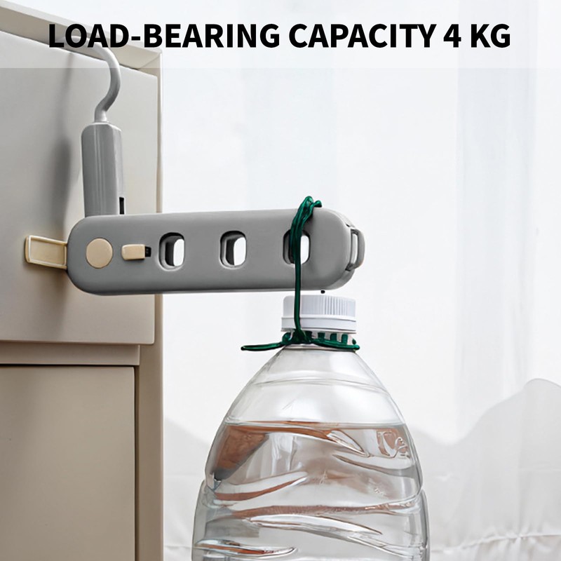 Coopache Clothes Hanger, Space-Saving Non-Slip Cabinet Organiser, Door Coat Rack,