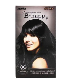 비해피칼라크림-실키딥블랙 8G Be Happy Color Cream - Silky Deep Black 8G
