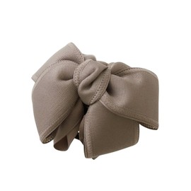 VingTAINE H7818-MOC Hair Claw Center Ribbon, Grosgrain Hair Clip, Office, Work, Hair Accessory, Cute, Gift, Present