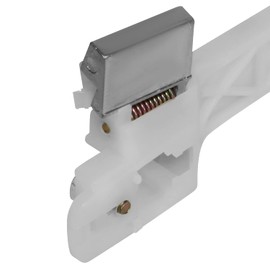 Factory Style Rear Door Handle Mount Bracket Compatible with Chevy Aveo Pontiac G3 2007-2011, Passenger Right Side, Bare White