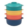 Oylnidea 4pcs Unbreakable Cereal Bowls- Microwave & Dishwasher Safe BPA-Free