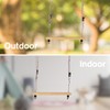 H2i children's trapezoidal swing wooden rung incl. Carabiner for hanging.