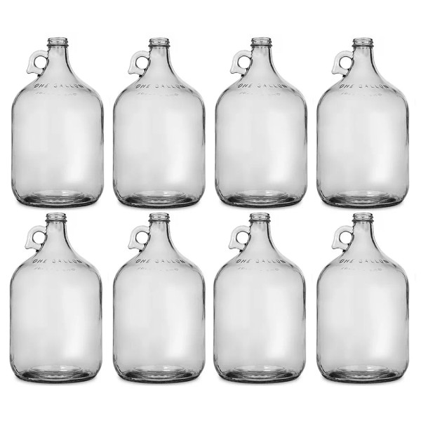 Home Brew Ohio Glass Jug, 1 gallon (Pack of 8)