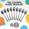 Exquisite Solid Color Premium Plastic Cutlery, Heavy Duty Plastic Disposable