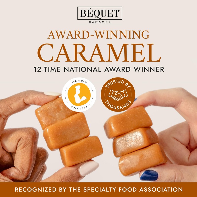 Béquet Celtic Sea Salt Caramels – Soft, Individually Wrapped Gourmet