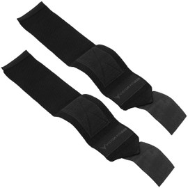 Victor Fitness 18" Powerlifting Wrist Wraps - Perfect for Weightlifting, Strength Training, Bodybuilding (Black)