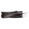 Large Soft Syn.Leather Slip-in Case w/Clip Safety Eyewear Brown 7.25"