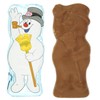 Sweetzo Festive Christmas Candy Bars, Snowman and Santa Shaped Solid