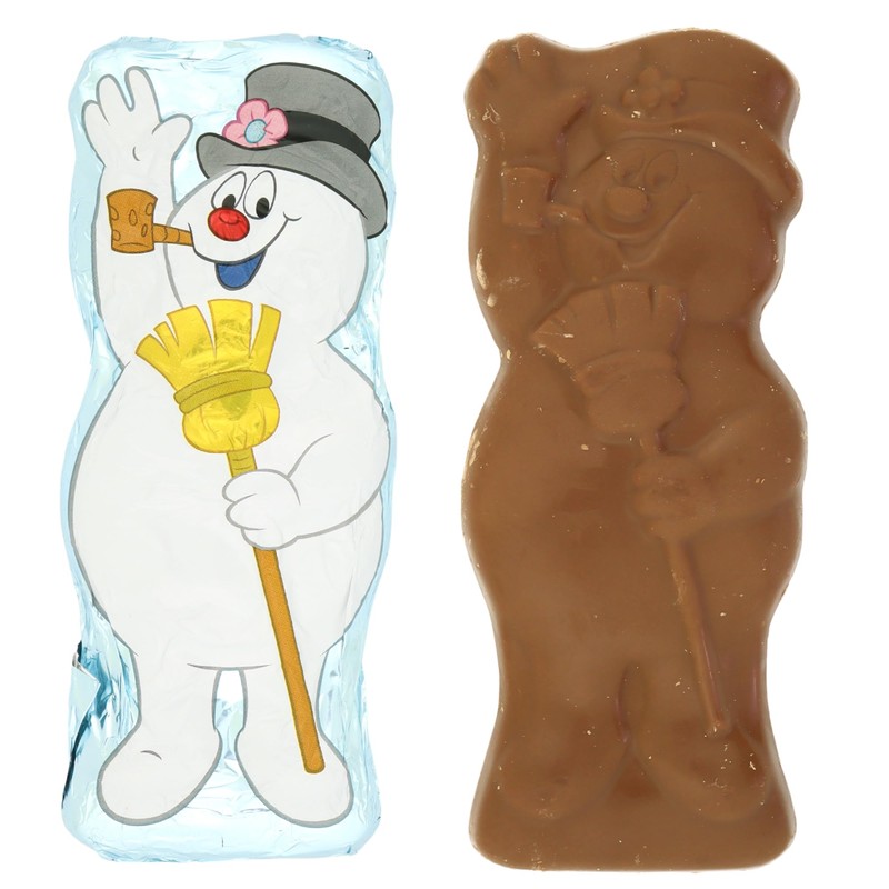 Sweetzo Festive Christmas Candy Bars, Snowman and Santa Shaped Solid
