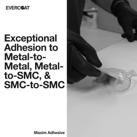 Evercoat Maxim Medium Set Adhesive - Bonding Adhesive for Fiberglass, Aluminum, SMC, and More - 8.5 Oz