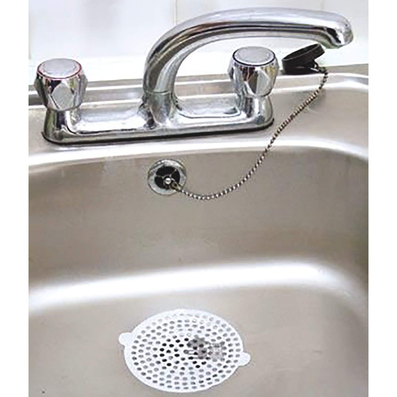 20 Disposable Plughole Hair Traps For Kitchen Sinks, Bathroom Showers,