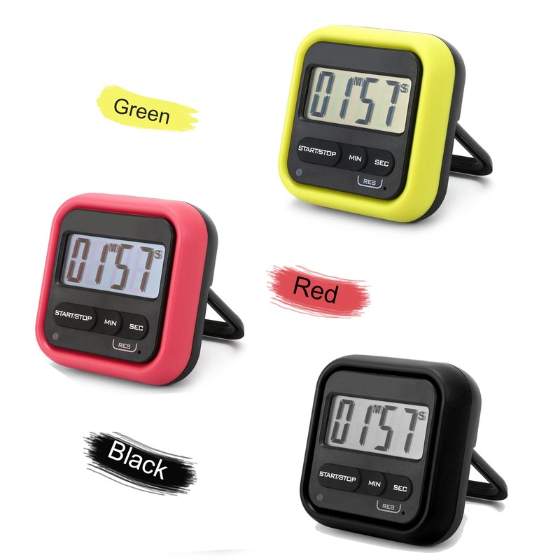 LAPOOH Kitchen Timer Digital Stopwatch with Loud Alarm Large LCD