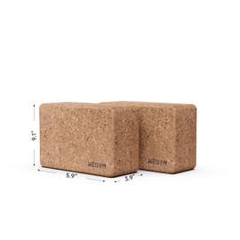 WeGym Yoga blocks with natural grip, Stability and Support, Aesthetics, For Secure Workouts at home or gym, for Yoga, Pilate Training