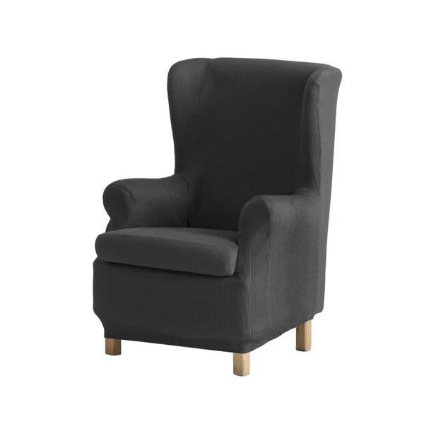 Eysa Ulises elastisch Sofa überwurf ohrensessel, Polyester-Baumwolle, 06-grau, 37 x