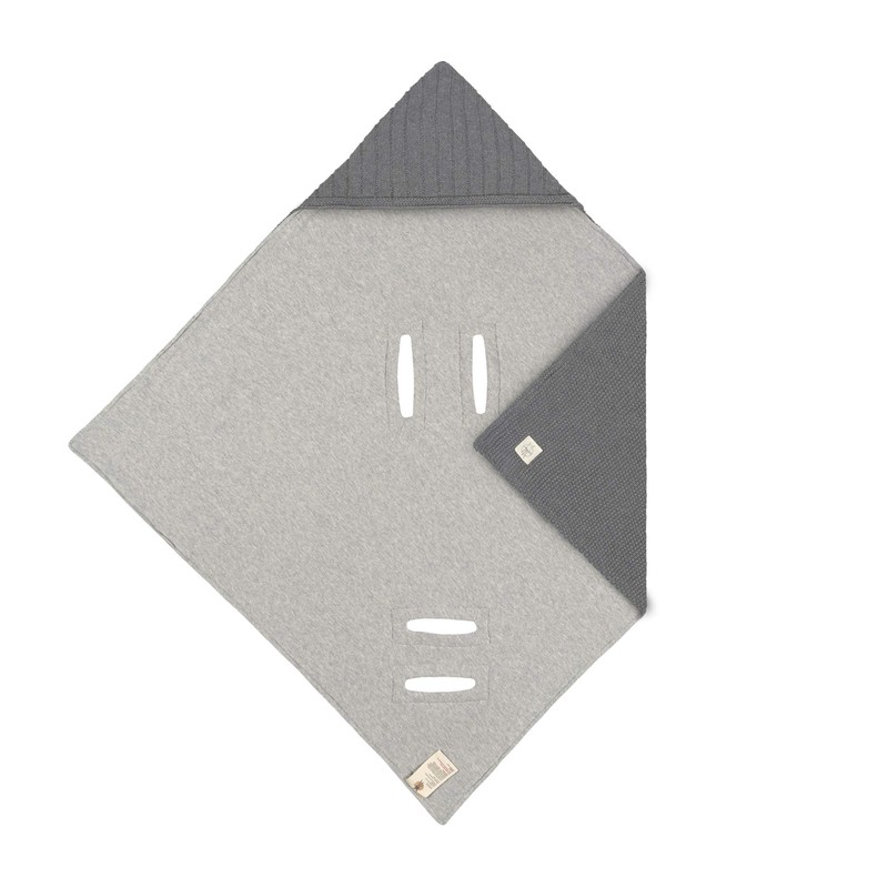 LÄSSIG Baby Knitted Blanket for Car Seat, Seat Blanket Swaddling