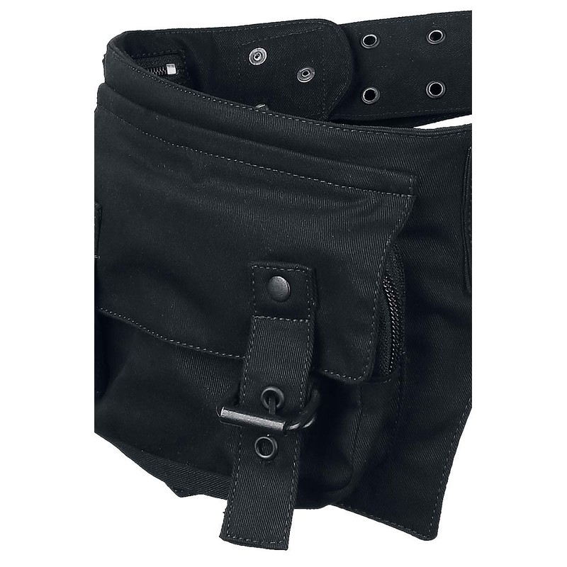 Gothicana by EMP Unisex Black Belt Bag, black, Unit size