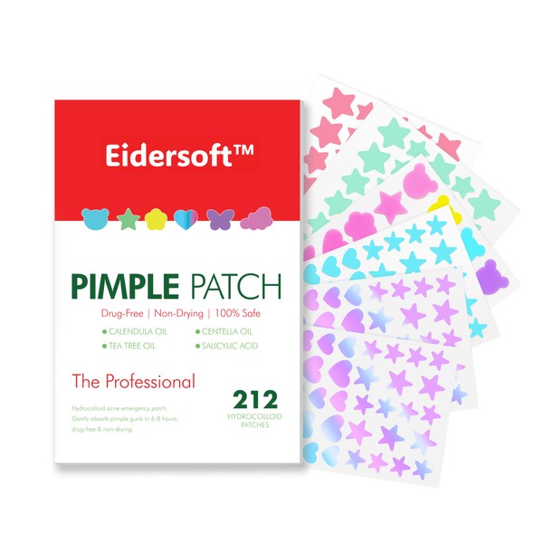 Eidersoft™ Acne Pimple Patches — Ultra-Thin Transparent Star Blemish Pimple
