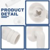 sourcing map 4Pcs Air Conditioner Drain Hose Connector Elbow Fitting