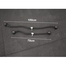 POWER-XTREME Cable Pull Handle, Triceps Rope/Tricep Rope with Swivel, Studio | Grip for Power Stations, Cable Pull, Lat Pull