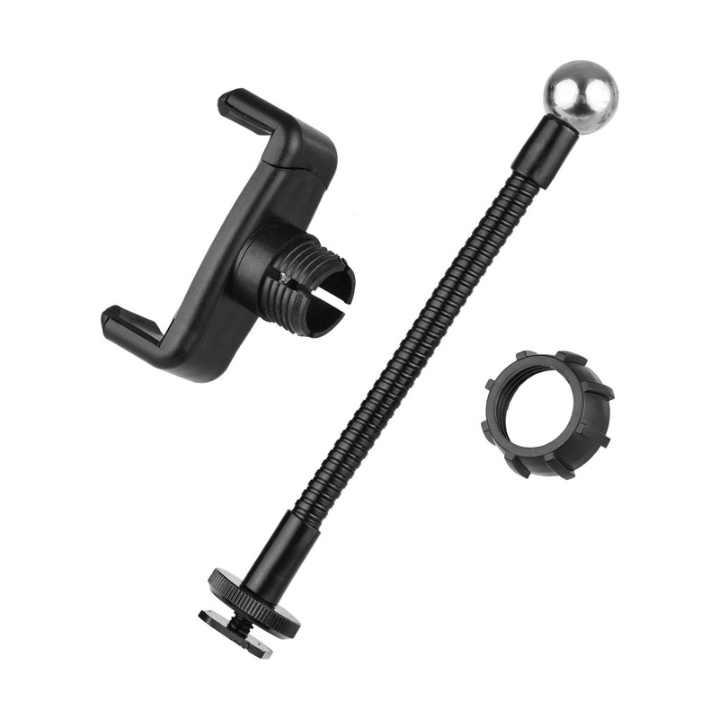 Foldable Phone Clamp Holder Stand with Cold Shoe Mounting for