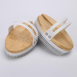 2-in1 Silicone Body Brush with Detachable Handle. Back Scrubber and Body exfoliator.