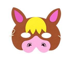 Zac's Alter Ego Pack of 12 Fun Foam Farm Animals Party Masks for Children