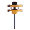 Tongue and Groove Router Bit Set (2 PCS) with 1/4