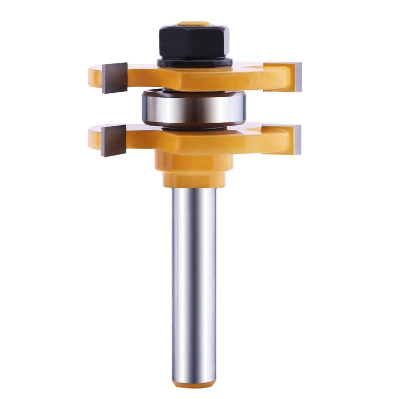 Tongue and Groove Router Bit Set (2 PCS) with 1/4