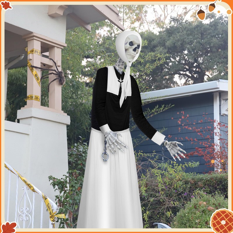 Yahenda 2 Pcs 12 ft Skeleton Accessories Thanksgiving 12 ft