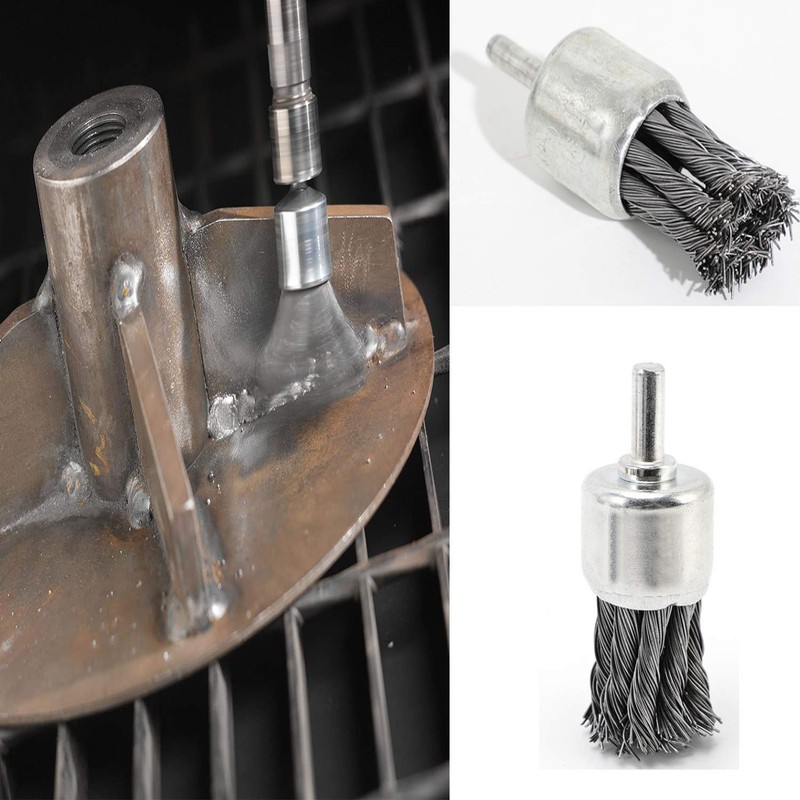 9 Pack Wire Wheels Brush for Drill, - Sizes 0.8"