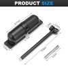 AROMUJOY Automatic Door Closer, Spring Loaded Door Closer, Zinc Alloy