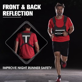 G4Free Sports Chest Bag for Men,Tactical Lightweight Vest Pack,Water Resistant with adjustable straps for Hiking, Workouts (Black)