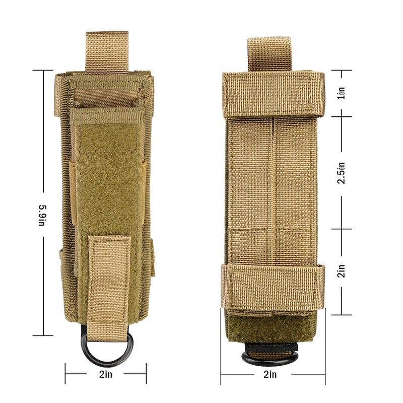 VIPERADE Tactical Flashlight Holster, Molle Flashlight Holder for Belt, Flashlight