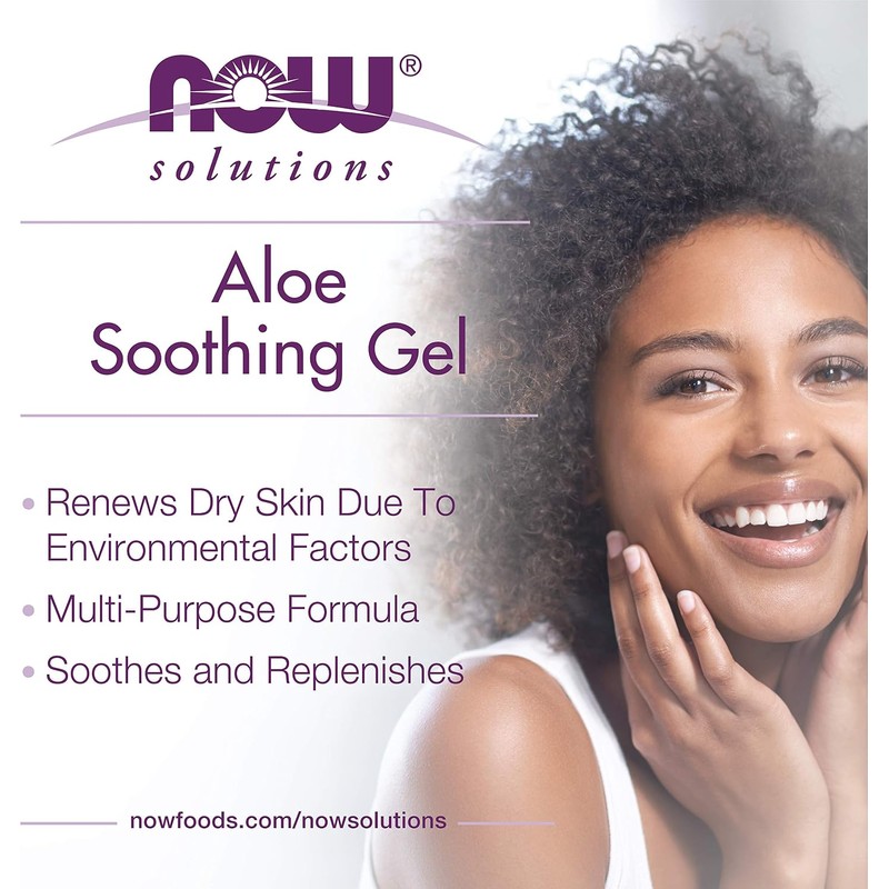NOW Solutions, Aloe Soothing Gel, Soothing and Replenishing After Sun,
