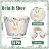 36Pcs Baby Cupcake Wrappers Greenery Baby Shower Greenery Jungle Cupcake