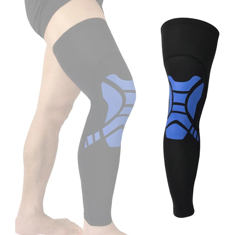 2 Compression Springs Knee Stabilizers Black And Blue M
