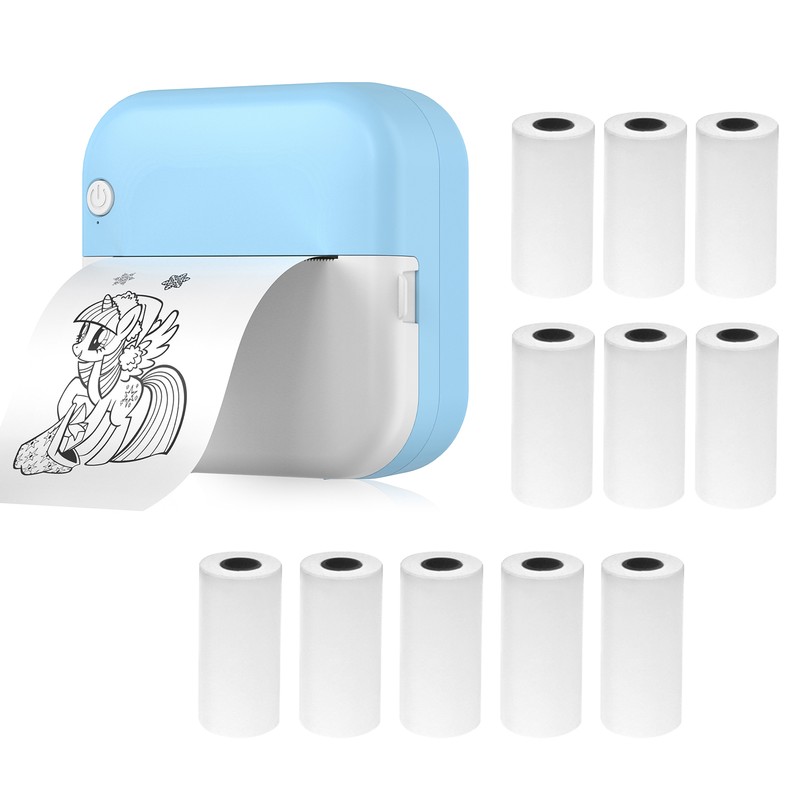 Mini Thermal Printer Multifunction Portable Sticker Maker Instant Photo Inkless