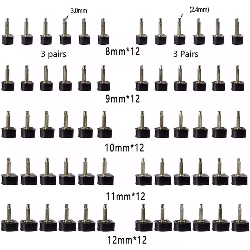 YEHAM 30 Pairs Women's High Heel Shoes Replacement Tips Pin