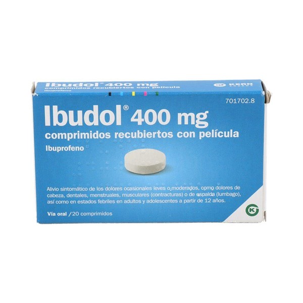 Kern Pharma Ibudol EFG 400MG 20 Film-coated Tablets