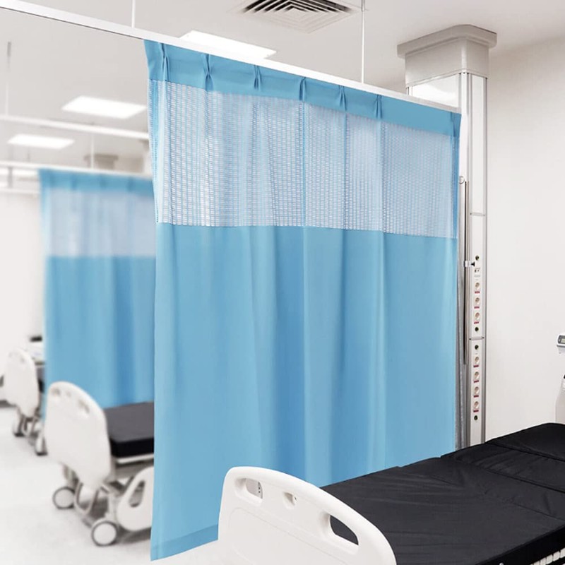 Ward Privacy Curtain with Flat Hooks - Patients Room Cubicle
