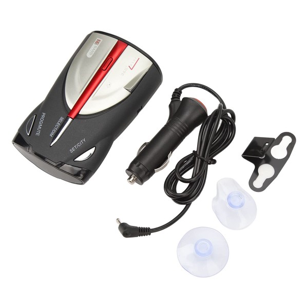 360 Degree Detection Car Radar Detector with Interference Signals Filtering, Includes Voice Alerts and Car Speed Alarm System