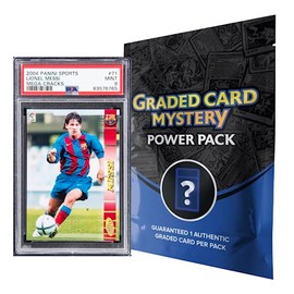 Soccer Graded Card Mystery Pack | PSA Graded Soccer Card | Grade 8+ Guaranteed | Contains One Graded Vintage, Rookie, Legend or Current Star | by Zoo Packs