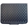 Silicone Dish Drying Mat featuring a Built-in Drain Lip, Heightened