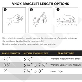 VNOX Stainless Steel Bracelet for Men - Special Irregular Geometric Rhombus Link Chain Bracelet for Men, Mens Silver Bracelets Metal Wrist Jewelry Trendy Gifts for Boyfriend Teen,7.5 Inch