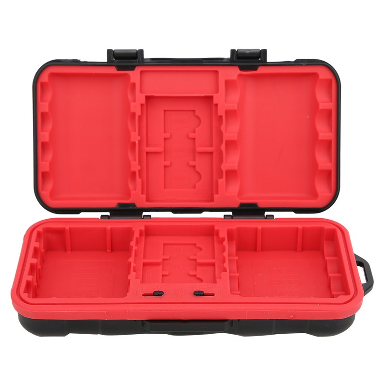 Drop Resistant Waterproof Camera Battery Memory Card Storage Box for