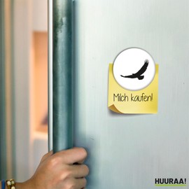 Huuraa Magnet Eagle Silhouette Eagle Fridge Magnet 59 mm with Motif for All Birds Friends Gift Idea for Friends and Family
