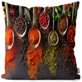 VOID Gewürze Kochen Küche Kissenbezug Kissenhülle Sofakissen Kissen Deko Outdoor-Kissen Dekokissen, Kissen Größe:40 x 40 cm