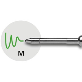 Schneider 175604 Ballpoint Pen Refill Slider 755 Indelible M, Green, Pack of 10